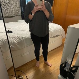 Grey dolman sleeve top